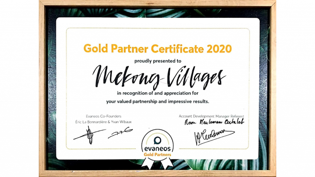 certificat Gold Partner Evaneos